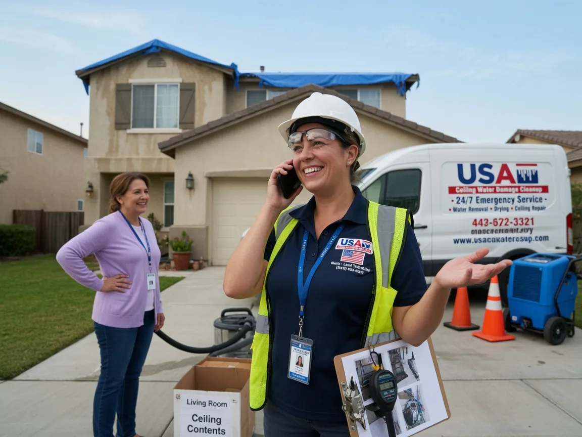Ceiling Water Damage Restoration New Douglas, IL FAQs